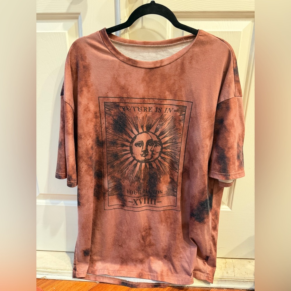 SHEIN Vintage Sun Graphic T-Shirt